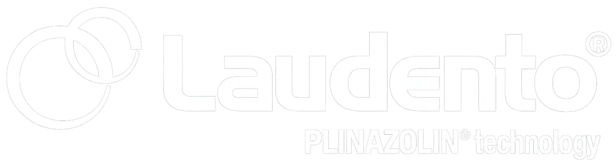 Laudento logo with “PLINAZOLIN™ Technology” text